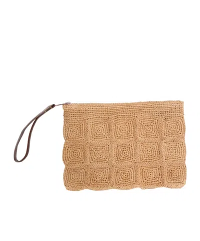 Ibeliv Tanala Zipped Clutch Bag In Tea