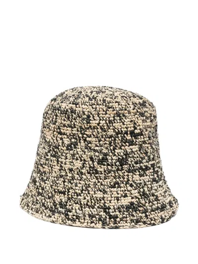 Ibeliv Tiga Raffia Bucket Hat In Multi