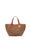 Ibeliv Tokyo Ii Raffia Tote Shoulder Bag In Brown
