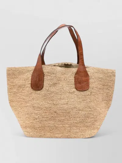 Ibeliv Tokyo Ii Tote Bag Dual Handles Leather In Brown