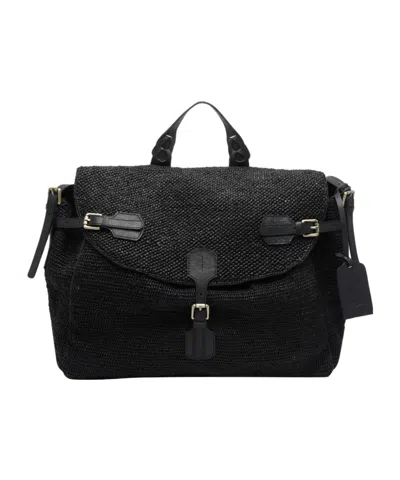 Ibeliv Alpha Buckle-closure Cross-body Bag In Black