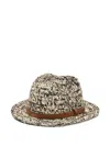 Ibeliv Two-tone Raffia Hat In Multi
