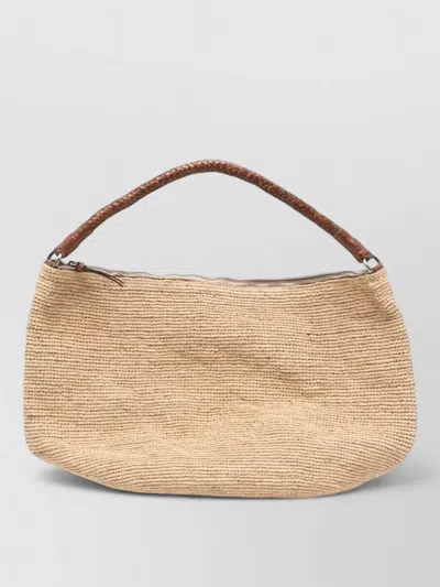 Ibeliv Utopia Shoulder Bag Open Top Handle In Brown