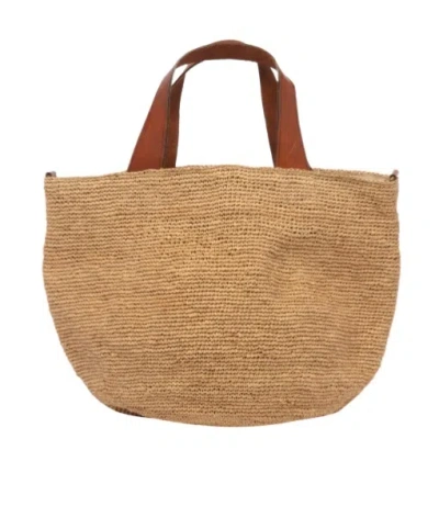 Ibeliv Weaving Basket Bag In Nude