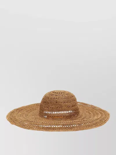 Ibeliv Wide Brim Woven Straw Summer Hat