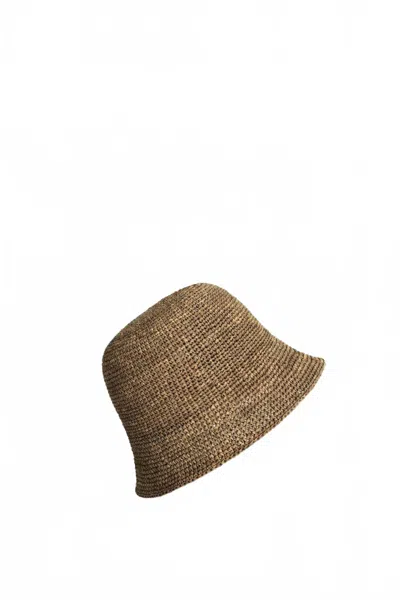 Ibeliv Women's Andao Raffia Hat In Dark Tea In Multi