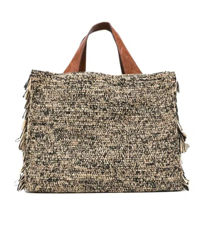 Ibeliv Woven Handbag In Brown