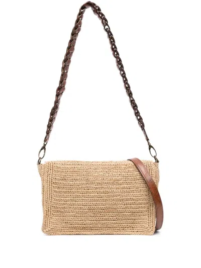 Ibeliv Woven Raffia Bag In Black