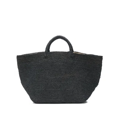 Ibeliv Woven Shopper Tote In Black