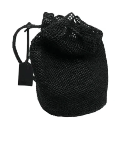 Ibeliv Woven Shoulder Bag In Black
