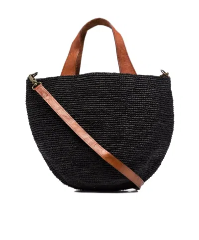 Ibeliv Woven Shoulder Bag In Black