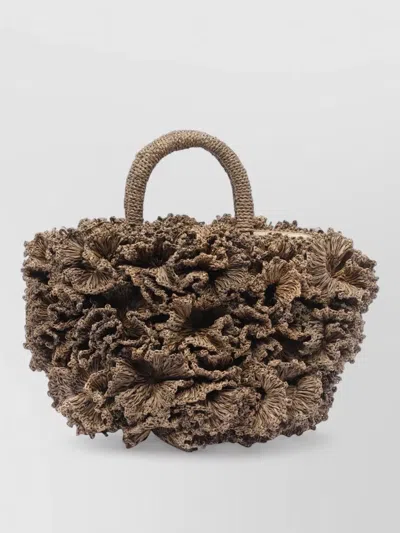 Ibeliv Woven Shoulder Bag Double Handle Strap
