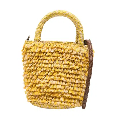 Ibeliv Woven Shoulder Bag In Yellow