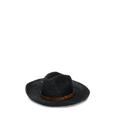 Ibeliv Woven Sun Hat In Black