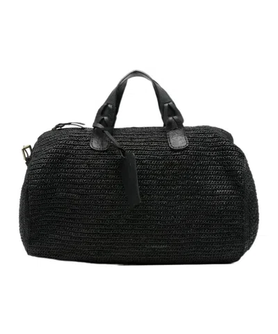 Ibeliv Woven Tag-detail Tote Bag In Black