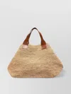 Ibeliv Woven Texture Dual Handles Tote Bag