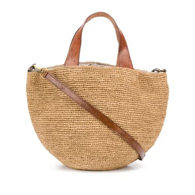 Ibeliv Woven Top-handle Tote In Neutral
