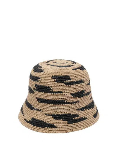 Ibeliv Zebra Andao Bucket Hat In Sand