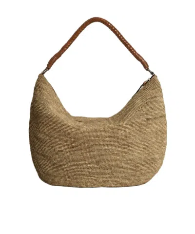 Ibeliv Zippered Shoulder Bag In Brown