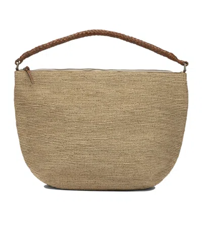 Ibeliv Zippered Shoulder Bag In Brown