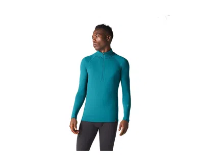 Ibex Men's Woolies Pro Tech 1/4 Zip In Lake Effect