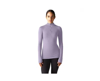 Ibex Women's Woolies Pro Tech 1/4 Zip In Wild Iris