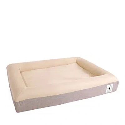 Ibiyaya Deep Sleep Orthopedic Dog Bed With Bolster And Removable Cover, Washable And Indestructible In Neutral