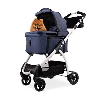 Ibiyaya New Cleo Travel System Pet Stroller, 3-in-1 Dog Stroller, Pet Carrier, Dog Stroller In Blue