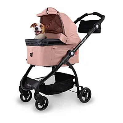 Ibiyaya New Cleo Travel System Pet Stroller, 3-in-1 Dog Stroller, Pet Carrier, Dog Stroller In Pink