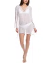 Ibiza Bell Sleeve Lace Neck Tunic Cover-up