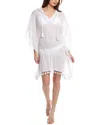 Ibiza Bell Sleeve Lace Neck Tunic Cover-up