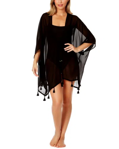 Ibiza Tie Front Kimono In Black