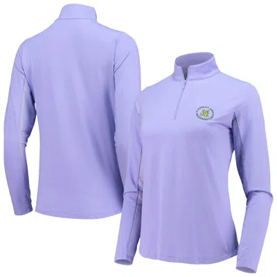 Ibkul 22 U. S. Open Top Women's Purple Long Sleeve Icefil Quarter-zip Dsgl870