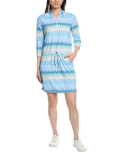 Ibkul 3/4-sleeve Drawstring Dress In Green