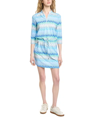 Ibkul 3/4-sleeve Drawstring Dress In Multi