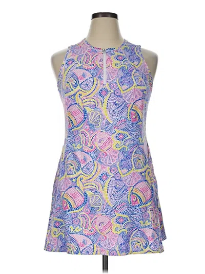 Pre-owned Ibkul Active Dress In Purple