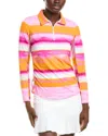 Ibkul Ruched Elbow Length Sleeve Top In Multi
