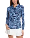 Ibkul Cecilia Long Sleeve Polo Shirt In Blue