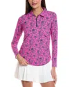 Ibkul Diana Long Sleeve Polo Shirt In Pink