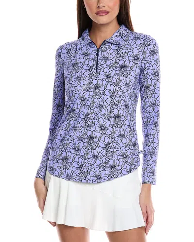 Ibkul Diana Long Sleeve Polo Shirt In Purple