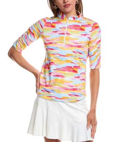 Ibkul Elbow-sleeve Top In Pink