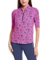 Ibkul Elbow Sleeve Top In Pink