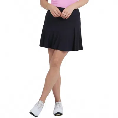 Ibkul Flounce Mini Skort In Black