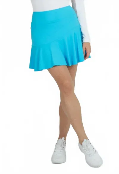 Ibkul Get Down Skort In Turquoise In Blue