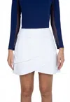 Ibkul Layered Tulip Skort In White In White