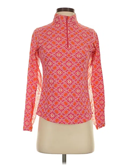 Pre-owned Ibkul Long Sleeve Blouse In Pink