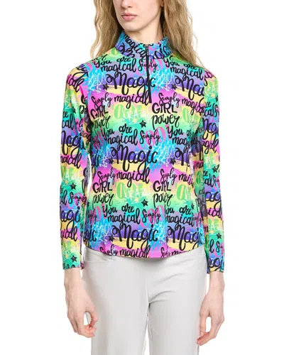 Ibkul Long Sleeve Mock Neck In Multi