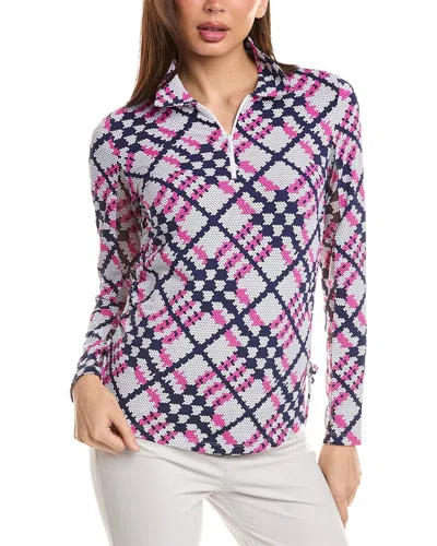 Ibkul Long Sleeve Polo Shirt In Pink