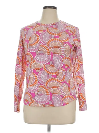 Pre-owned Ibkul Long Sleeve T-shirt In Pink