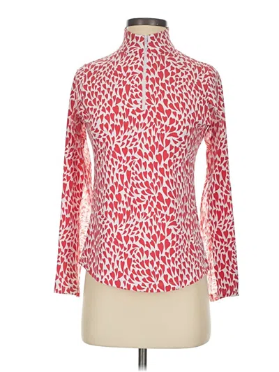 Pre-owned Ibkul Long Sleeve Turtleneck In Red
